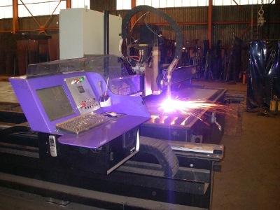 Plasma cutter at Bloch Steel